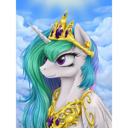 Elegant Cosmic Princess - Full Round Drill Diamond Painting 30*40CM