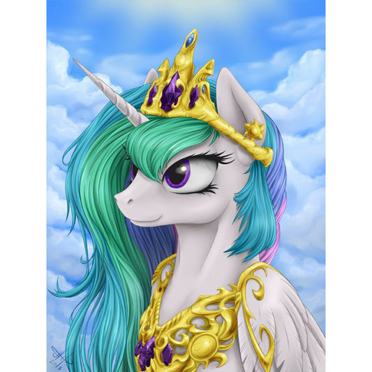 Elegant Cosmic Princess - Full Round Drill Diamond Painting 30*40CM