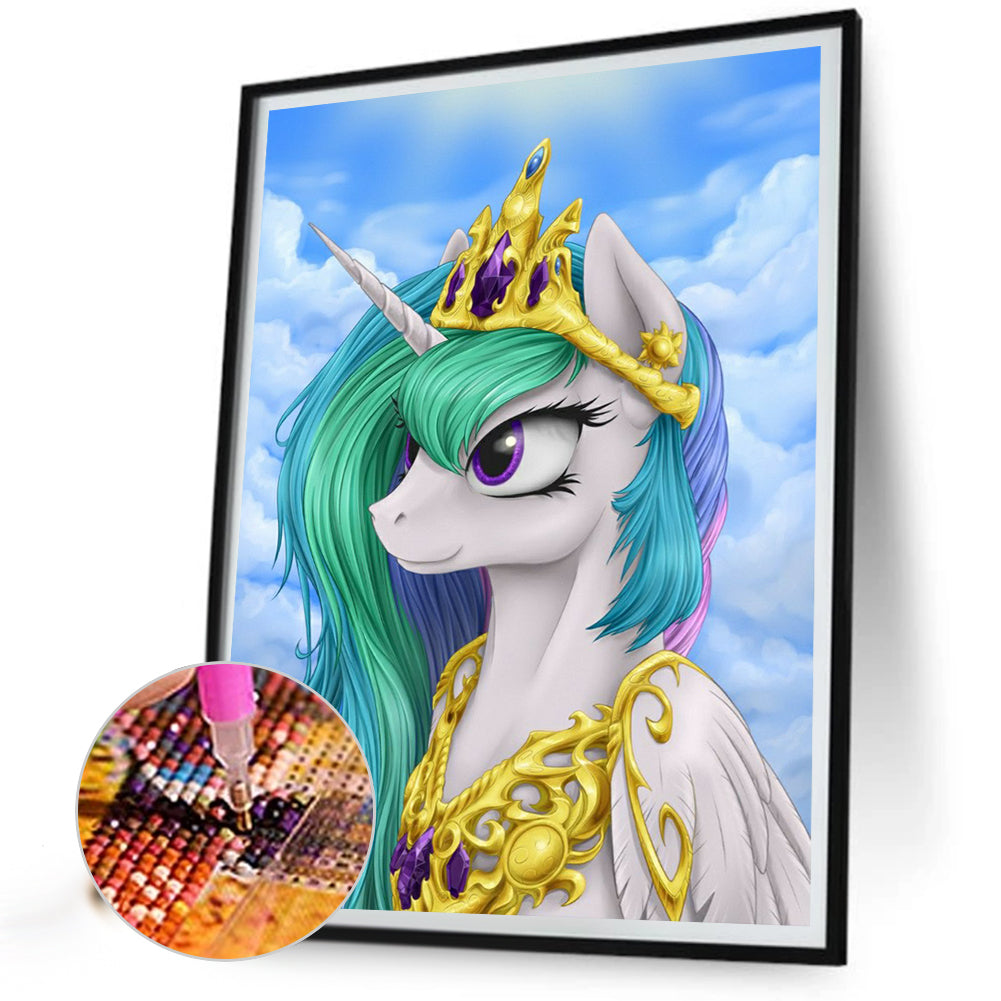 Elegant Cosmic Princess - Full Round Drill Diamond Painting 30*40CM