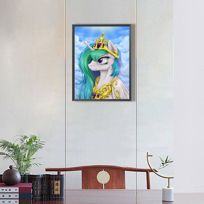 Elegant Cosmic Princess - Full Round Drill Diamond Painting 30*40CM