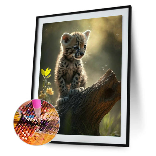 Little Cheetah - Full Square Drill Diamond Painting 40*50CM