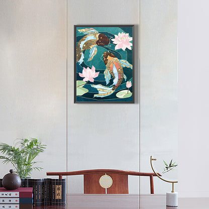 Two Goldfish - Full Round Drill Diamond Painting 30*40CM