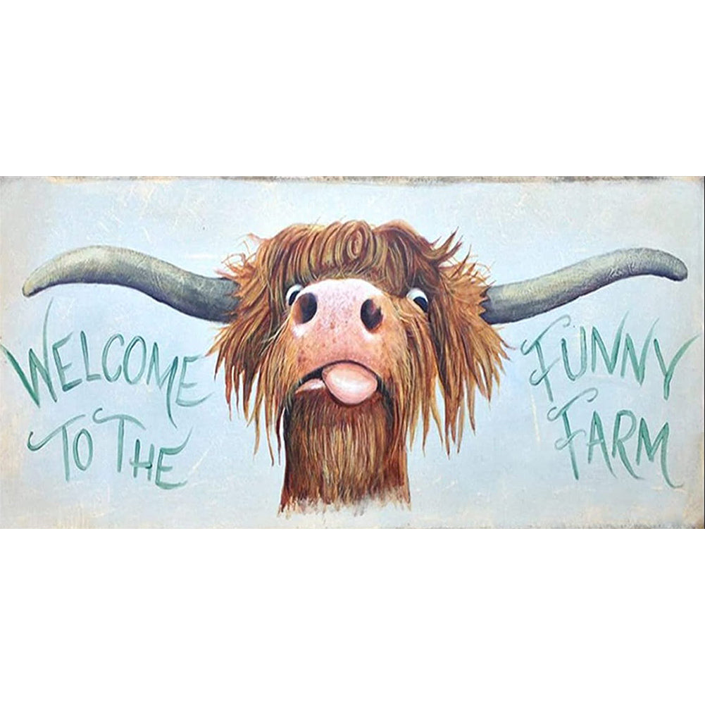 Proud To Consume Cattle - Full Round Drill Diamond Painting 30*60CM