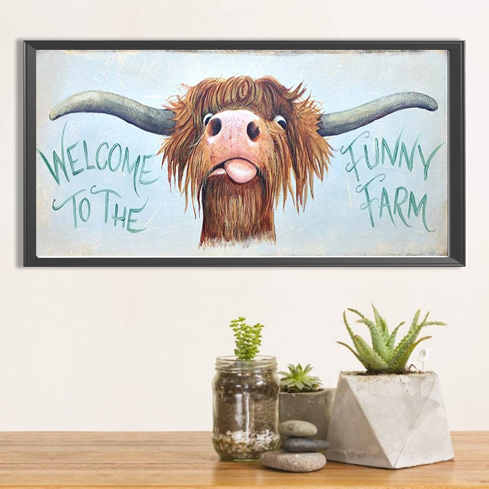 Proud To Consume Cattle - Full Round Drill Diamond Painting 30*60CM