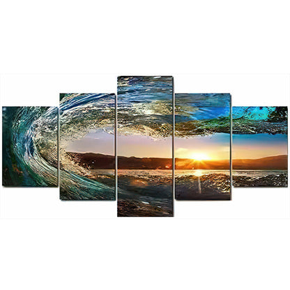 The Waves - Full Round Drill Diamond Painting 80*40CM