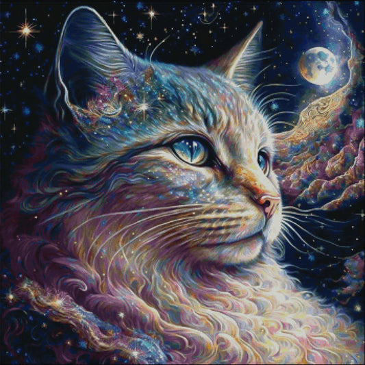 Cats And The Universe - Full Round Drill Diamond Painting 30*30CM