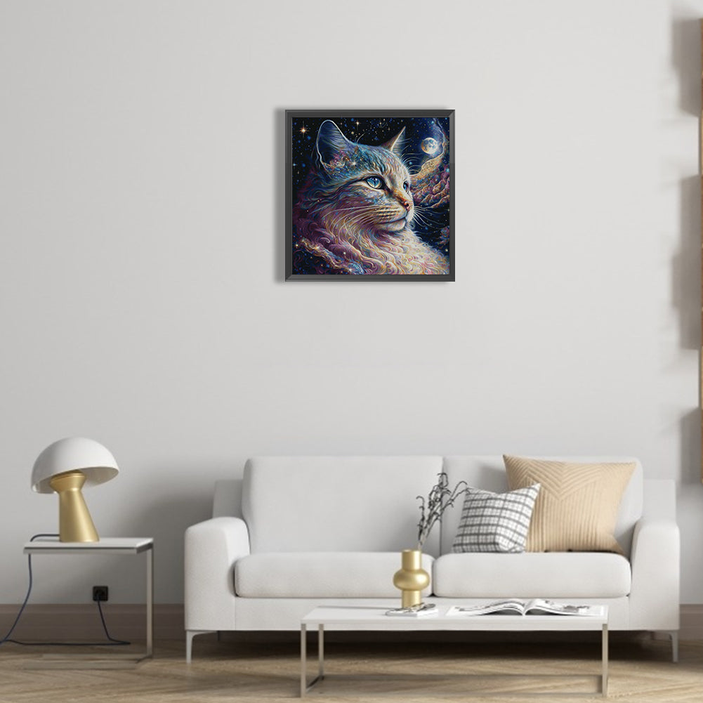 Cats And The Universe - Full Round Drill Diamond Painting 30*30CM