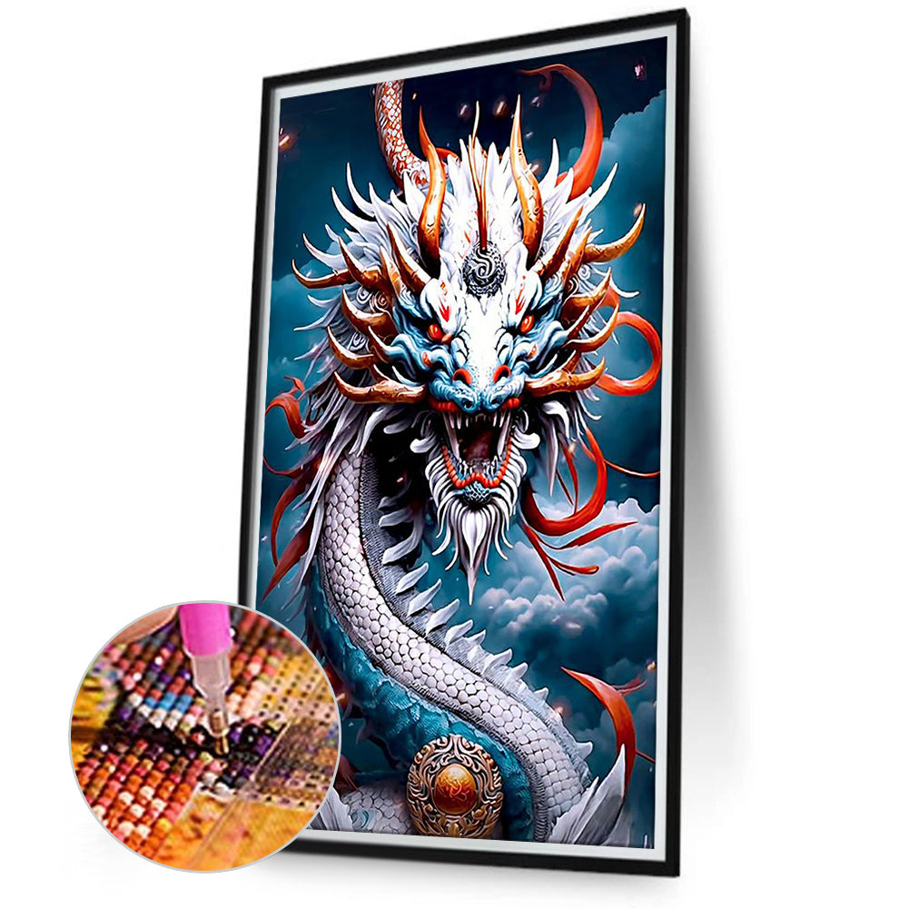 Ferocious Dragon - Full Round Drill Diamond Painting 40*70CM