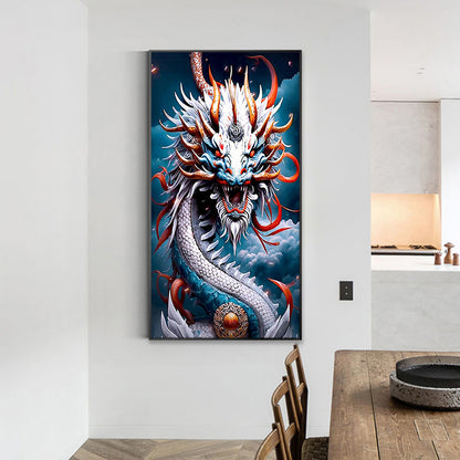Ferocious Dragon - Full Round Drill Diamond Painting 40*70CM