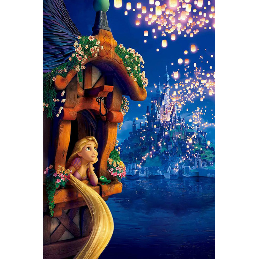 Long Hair Princess - Full Round Drill Diamond Painting 40*60CM