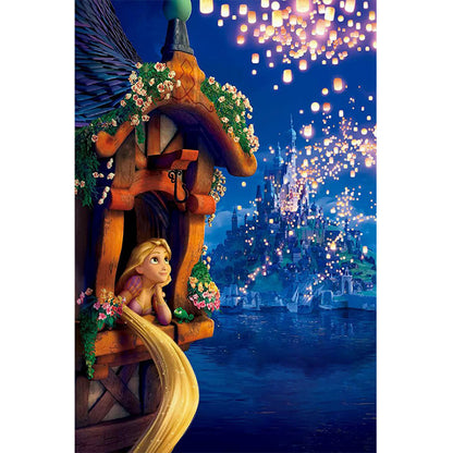 Long Hair Princess - Full Round Drill Diamond Painting 40*60CM