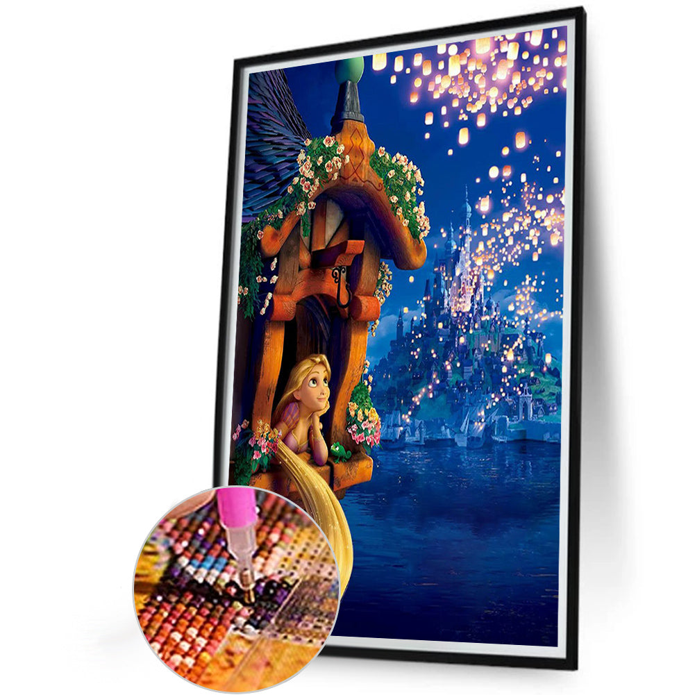 Long Hair Princess - Full Round Drill Diamond Painting 40*60CM