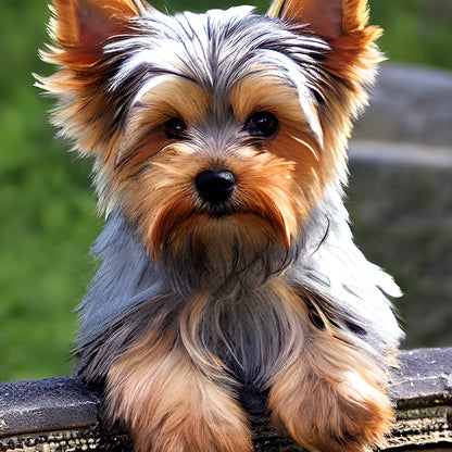 Yorkshire Terrier - Full Round Drill Diamond Painting 30*30CM