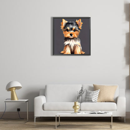 Yorkshire Terrier - Full Round Drill Diamond Painting 30*30CM