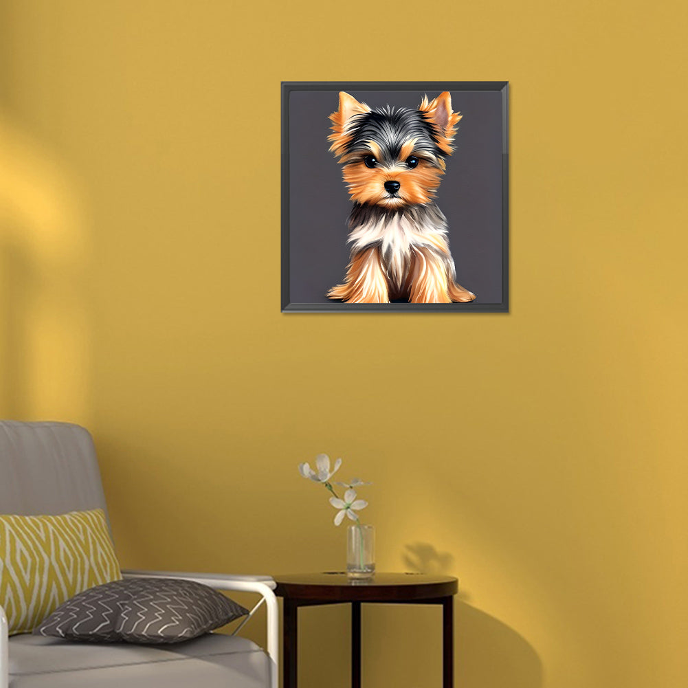 Yorkshire Terrier - Full Round Drill Diamond Painting 30*30CM
