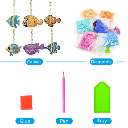 DIY Diamond Art Keychains Diamond Mosaic Kit Rhinestone Pendant Lady Bag Pendant