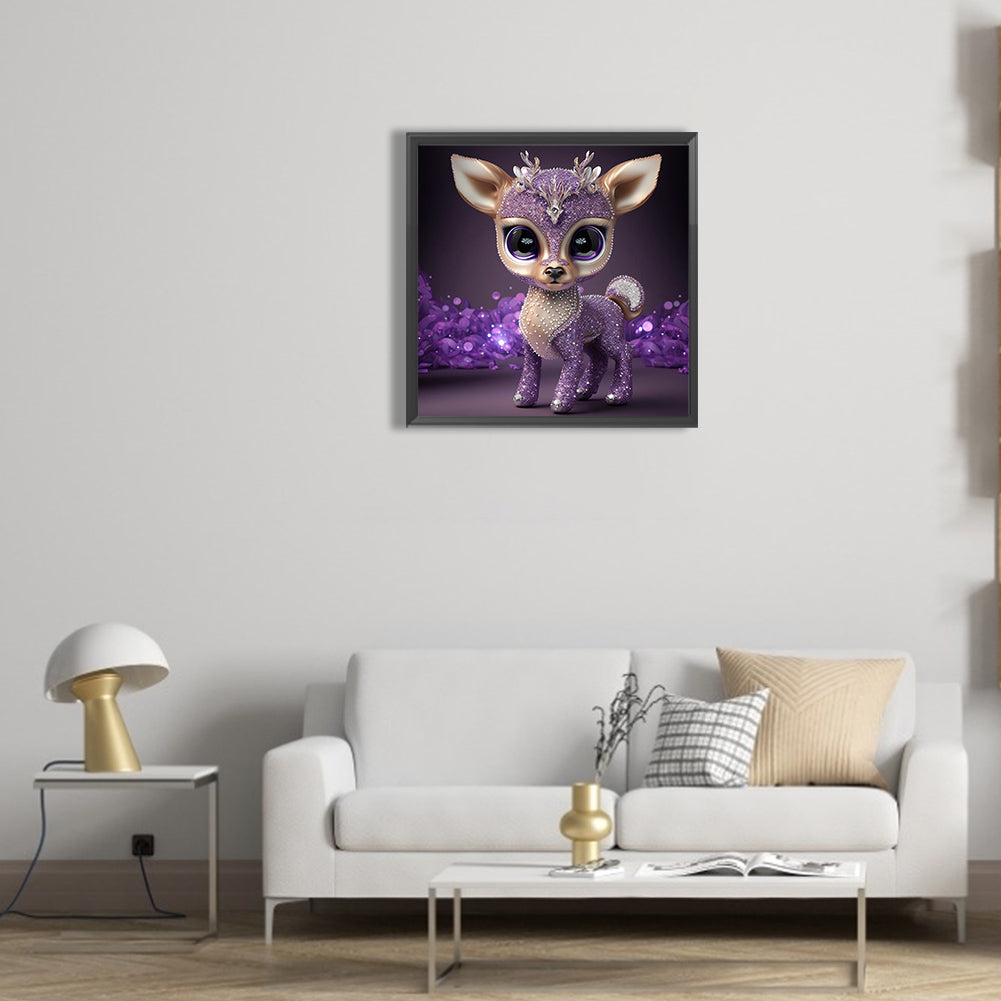 Deer - Full Round Drill Diamond Painting 30*30CM