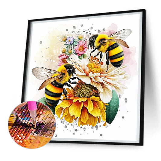 Bee - Full Round Drill Diamond Painting 30*30CM