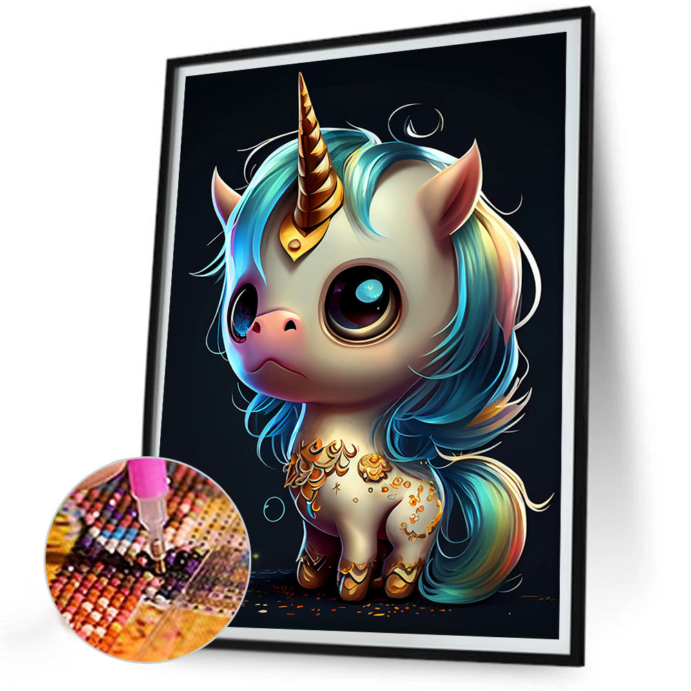 Rainbow Horse - Full Round Drill Diamond Painting 30*40CM