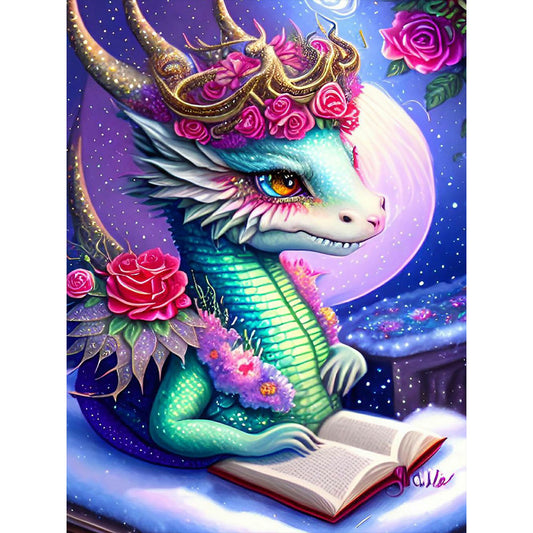Little Dragon - Full Round Drill Diamond Painting 30*40CM