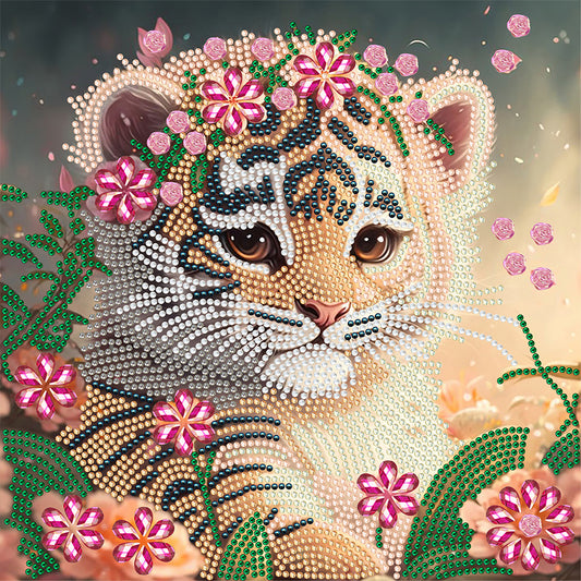 Little Tiger - Special Shaped Drill Diamond Painting 30*30CM