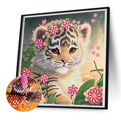 Little Tiger - Special Shaped Drill Diamond Painting 30*30CM