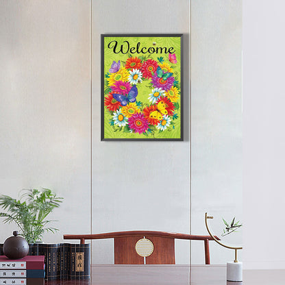 Small Flowers - Full Round Drill Diamond Painting 30*40CM
