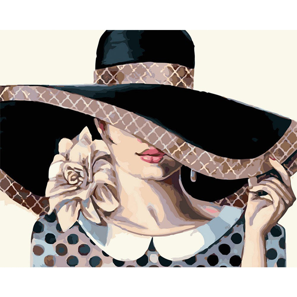 Temperament Girl - Full Round Drill Diamond Painting 50*40CM