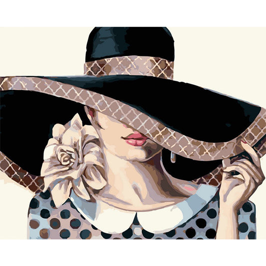 Temperament Girl - Full Round Drill Diamond Painting 50*40CM