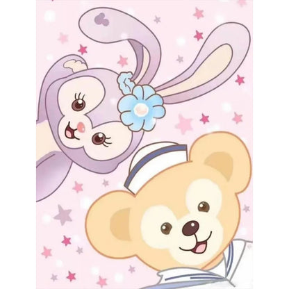 Stella Lo And Duffy The Bear - Full Round Drill Diamond Painting 40*50CM