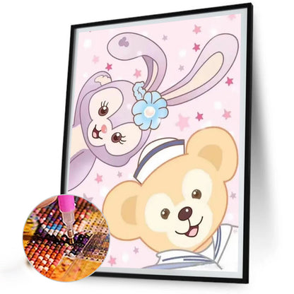 Stella Lo And Duffy The Bear - Full Round Drill Diamond Painting 40*50CM