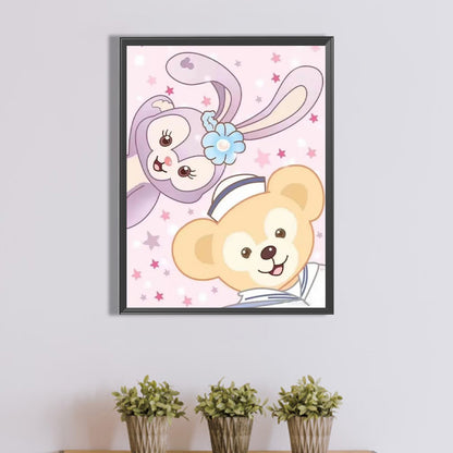 Stella Lo And Duffy The Bear - Full Round Drill Diamond Painting 40*50CM