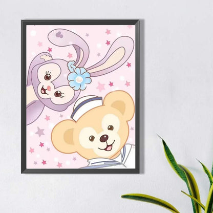 Stella Lo And Duffy The Bear - Full Round Drill Diamond Painting 40*50CM