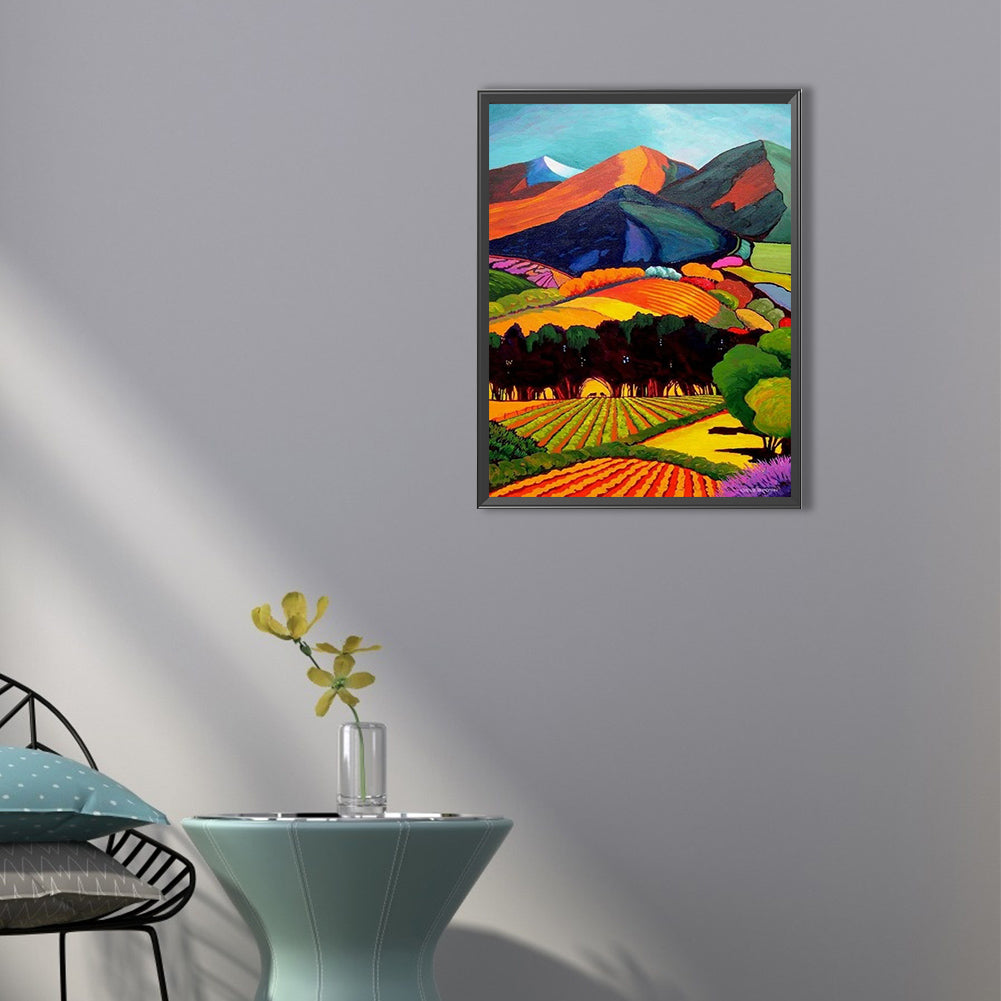 Pastoral In The Mountains - Full Round Drill Diamond Painting 40*50CM