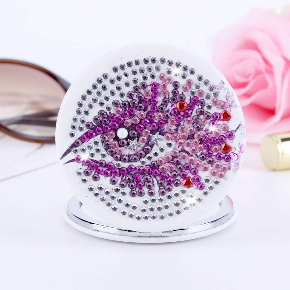 DIY Diamond Painting Makeup Mirror Portable Diamond Art Mosaic Makeup Mirror