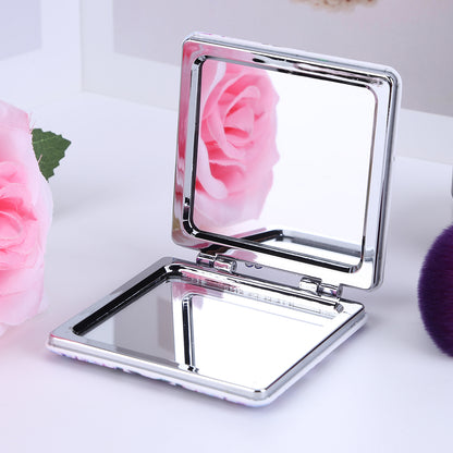 DIY Diamond Painting Makeup Mirror Portable Diamond Art Mosaic Makeup Mirror