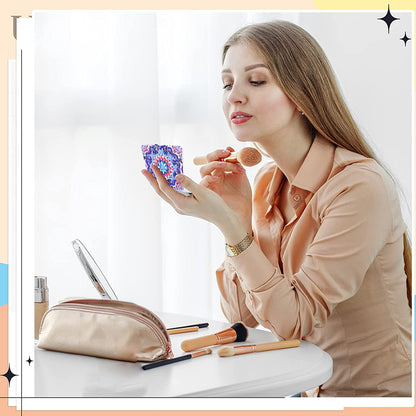 DIY Diamond Painting Makeup Mirror Portable Diamond Art Mosaic Makeup Mirror