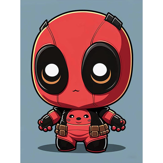 Q Version Deadpool - Full Round Drill Diamond Painting 30*40CM