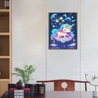 Tengyun Unicorn - Full Round Drill Diamond Painting 30*40CM