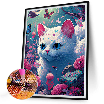 Artistic Fluid Cat - Full Round Drill Diamond Painting 30*40CM