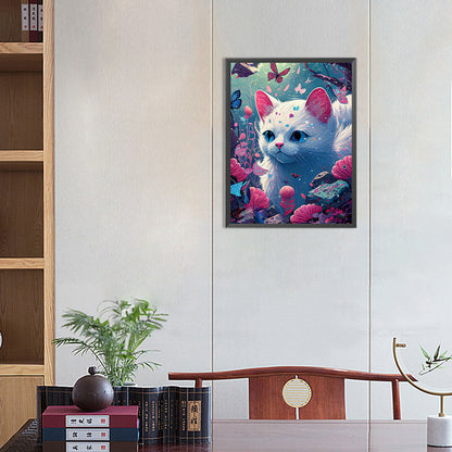 Artistic Fluid Cat - Full Round Drill Diamond Painting 30*40CM