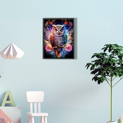 Color Owl - Full Round Drill Diamond Painting 30*40CM
