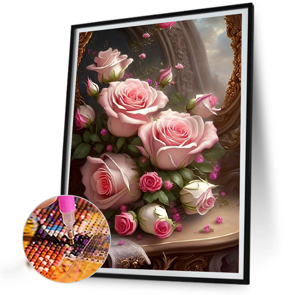 Bouquet Of Roses - Full Round Drill Diamond Painting 30*40CM