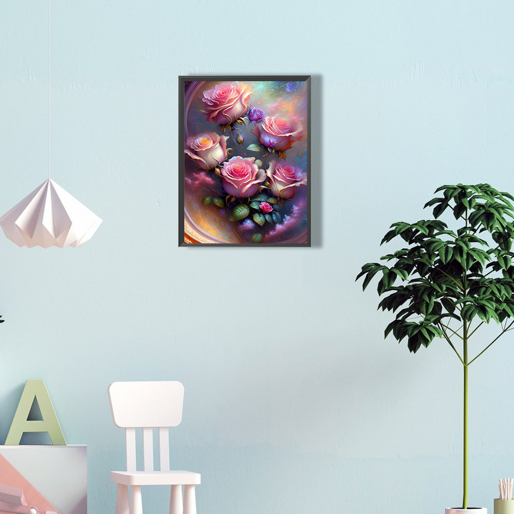 Bouquet Of Roses - Full Round Drill Diamond Painting 30*40CM