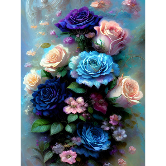 Bouquet Of Roses - Full Round Drill Diamond Painting 30*40CM