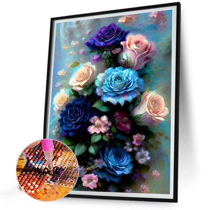 Bouquet Of Roses - Full Round Drill Diamond Painting 30*40CM