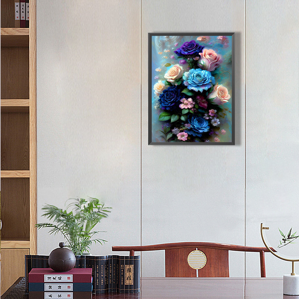 Bouquet Of Roses - Full Round Drill Diamond Painting 30*40CM