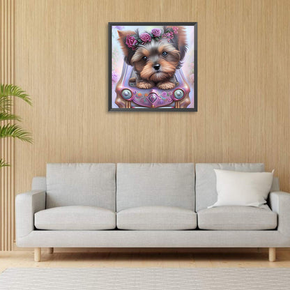 Yorkshire Terrier - Full Round Drill Diamond Painting 30*30CM