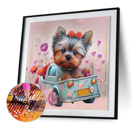 Yorkshire Terrier - Full Round Drill Diamond Painting 30*30CM