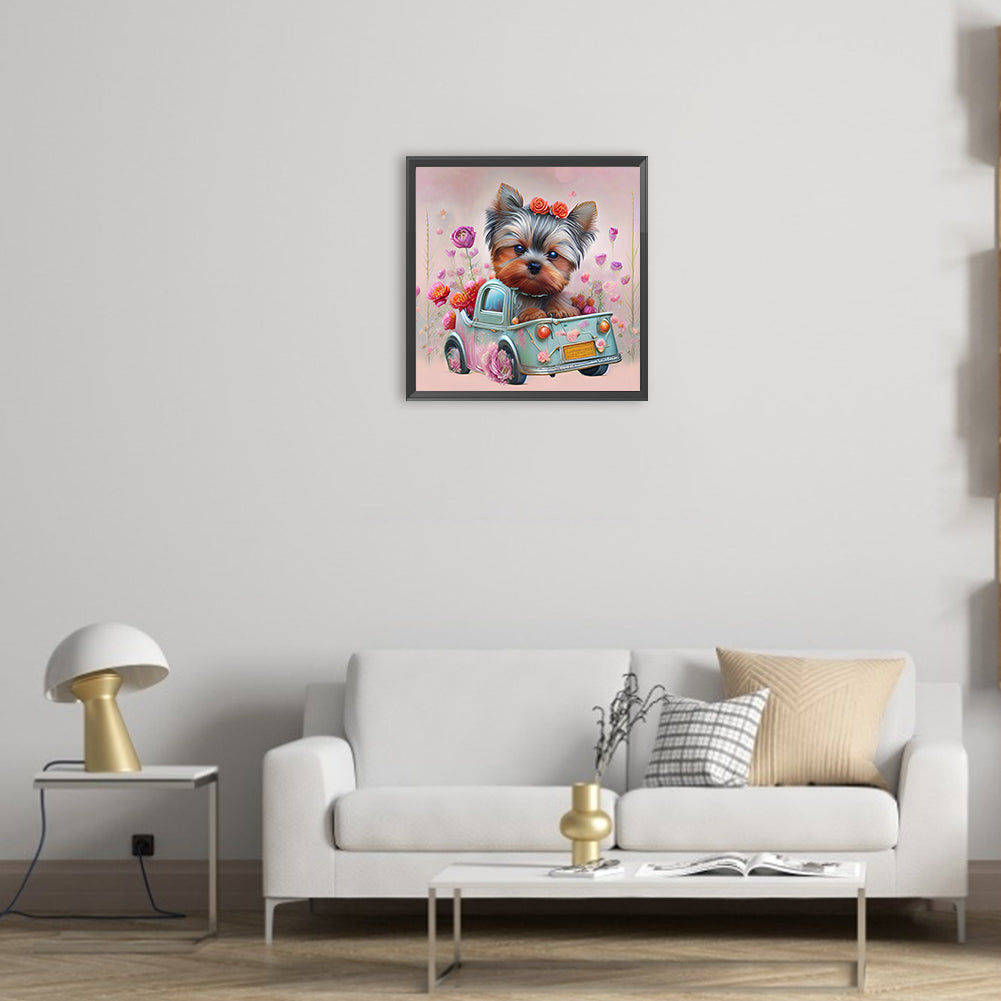 Yorkshire Terrier - Full Round Drill Diamond Painting 30*30CM